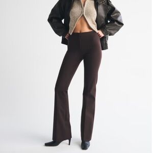 Abercrombie & Fitch Dark Brown Flare Pants